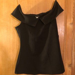 NWT Unique Vintage Grease Collection Black Blouse Size 4 Small